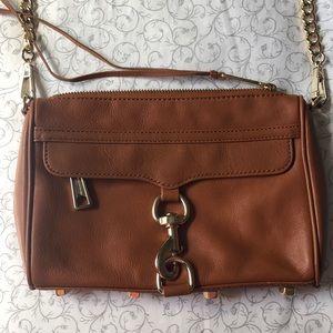 Brown leather Rebecca Minkoff crossbody